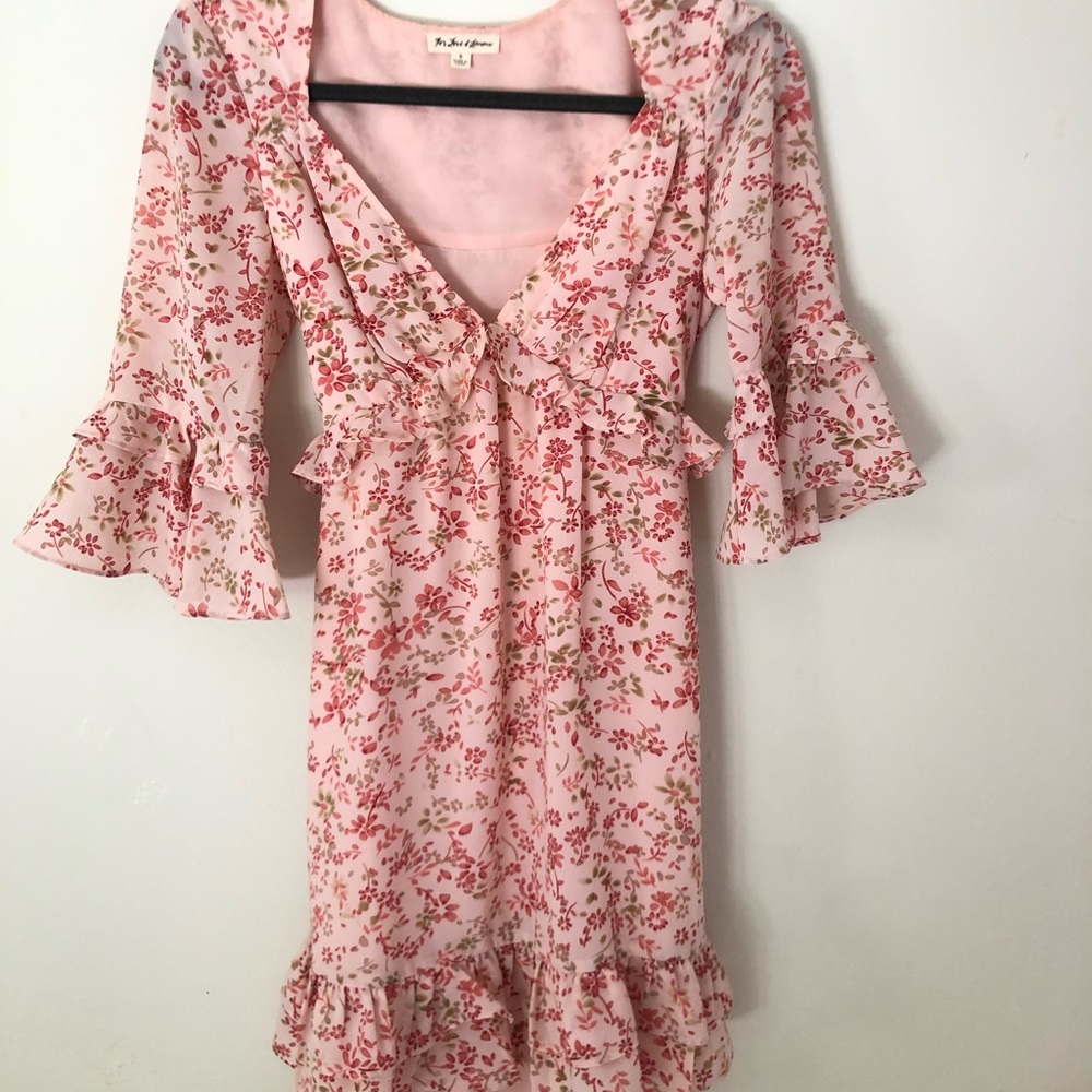 For love and lemons pink mini dress